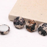 Wool Blend Cloth Button Earrings DIY Material