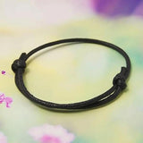 50pcs Adjustable Wax Cord Bracelet Making Kit 2mm Dia