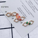 Zircon Bow Pendant Necklace Bracelet Set