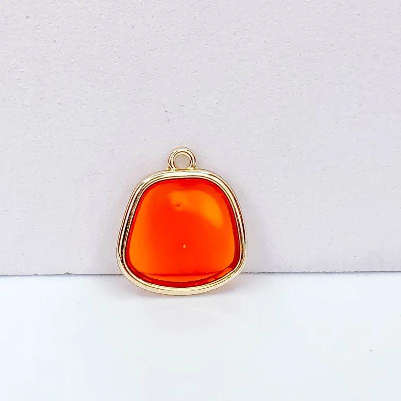 Eardrop Flat Back Resin Plastic Pendant Charms DIY Material 8pcs