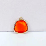 Eardrop Flat Back Resin Plastic Pendant Charms DIY Material 8pcs