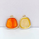 Eardrop Flat Back Resin Plastic Pendant Charms DIY Material 8pcs
