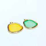 Eardrop Flat Back Resin Plastic Pendant Charms DIY Material 8pcs