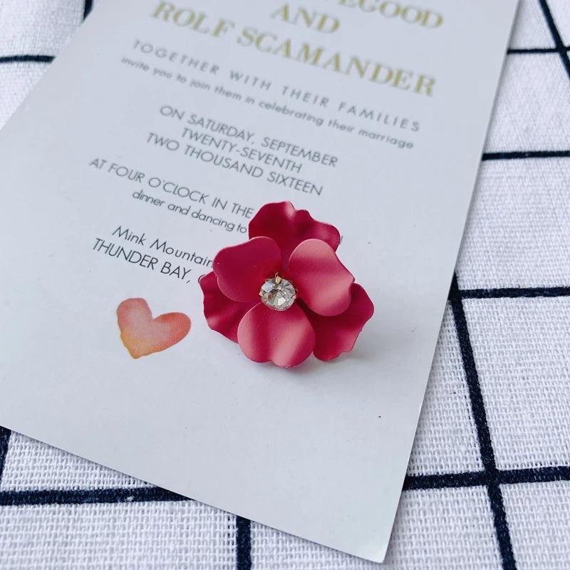 Fresh Flower Earrings Pendant DIY Accessories for Girls