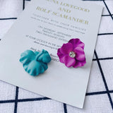 Fresh Flower Earrings Pendant DIY Accessories for Girls
