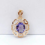 KC Rhinestone Eardrop Pendant Charms Necklace Earring Accessories