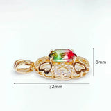 KC Rhinestone Eardrop Pendant Charms Necklace Earring Accessories