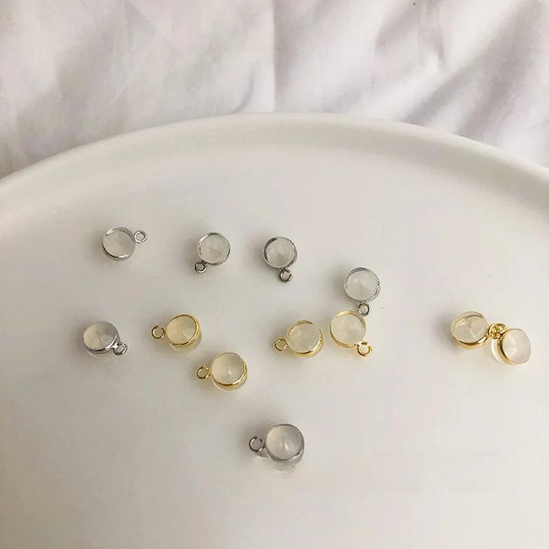 Silicone Hamburger Ear Plugs with Sling Ring Edging DIY Earring Material