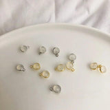 Silicone Hamburger Ear Plugs with Sling Ring Edging DIY Earring Material
