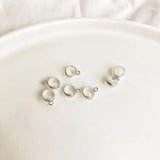 Silicone Hamburger Ear Plugs with Sling Ring Edging DIY Earring Material
