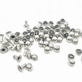 6mm SS Mushroom Rivet Stud Punk LeatherCraft Rivets Bracelet Bag