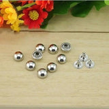 6mm SS Mushroom Rivet Stud Punk LeatherCraft Rivets Bracelet Bag