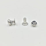 6mm SS Mushroom Rivet Stud Punk LeatherCraft Rivets Bracelet Bag