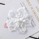 4pc Cloth Flower Jewelry Wax Cord Women Earrings Supplies Tassel Findings