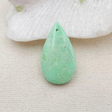 Green Turquoise Water Drop Pendant Bead 32x18x7mm 5g