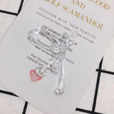 DIY Jewelry Spring Transparent Acrylic Bow Hair Accessory Ear Clip