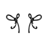 DIY Jewelry Spring Transparent Acrylic Bow Hair Accessory Ear Clip