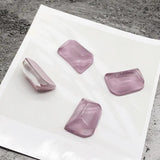 DIY Translucent Resin Square Earring Accessories