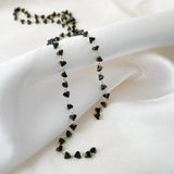18K Real Love Pearl Glass Zircon Thin Chain DIY Necklace Bracelet