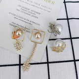 DIY Copper Hanging Plating Earrings with Pearl Pendant