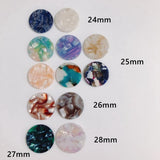 6pcs Acetate Round Single Pendant DIY Earrings Small Pendant Material