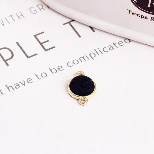Alloy Double Hanging Round Earrings Solid Thousand Bird Eardrop Pendant