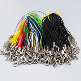 100PCS Colorful Double Circle Lobster Clasp Lanyard Strap Cord DIY Materials