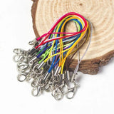 100PCS Colorful Double Circle Lobster Clasp Lanyard Strap Cord DIY Materials