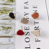 Heart Wool Stuff Stud Earring Necklace Supplies KP2088