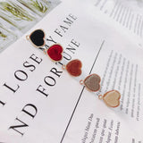 Heart Wool Stuff Stud Earring Necklace Supplies KP2088