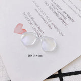 Multicolor Acrylic Petal Earring Charms 20pcs