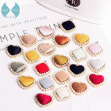 DIY Ear Jewelry Accessories Love Diamond Alloy Pearl Pendant Earrings Materials