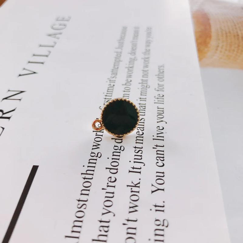 Alloy Round Pendant Charms DIY Jewelry Earring Accessories