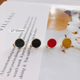 Alloy Round Pendant Charms DIY Jewelry Earring Accessories
