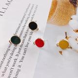 Alloy Round Pendant Charms DIY Jewelry Earring Accessories
