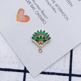 Retro Palace Wind Apricot Leaf Earrings Pendant Accessories