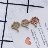 Retro Palace Wind Apricot Leaf Earrings Pendant Accessories