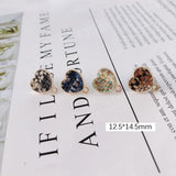 Heart Wool Stuff Stud Earring and Pendant Necklace Supplies