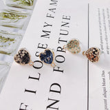 Heart Wool Stuff Stud Earring and Pendant Necklace Supplies