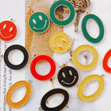 Alloy Dripping Oil DIY Jewelry Earring Accessories