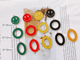 Alloy Dripping Oil DIY Jewelry Earring Accessories