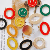 Alloy Dripping Oil DIY Jewelry Earring Accessories