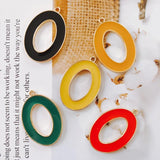 Alloy Dripping Oil DIY Jewelry Earring Accessories