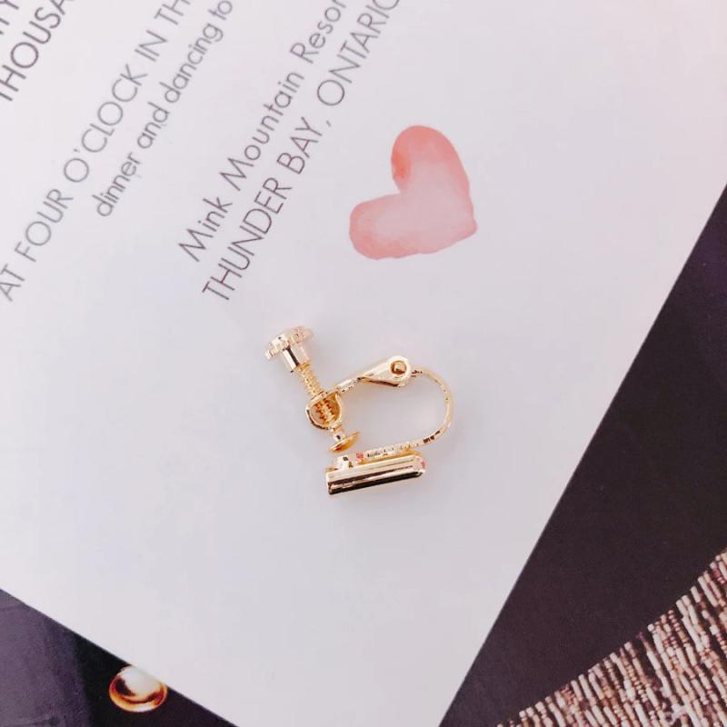 8pcs Alloy White Gold Earring Accessories Stainless Steel DIY