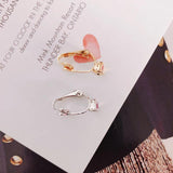 8pcs Alloy White Gold Earring Accessories Stainless Steel DIY