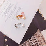 8pcs Alloy White Gold Earring Accessories Stainless Steel DIY