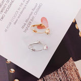 8pcs Alloy White Gold Earring Accessories Stainless Steel DIY