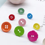 Sweet Button Earrings Korea Hyuna Girl Irregular Earrings