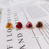Heart Wool Stuff Stud Earring Accessories Necklace Supplies KP2098