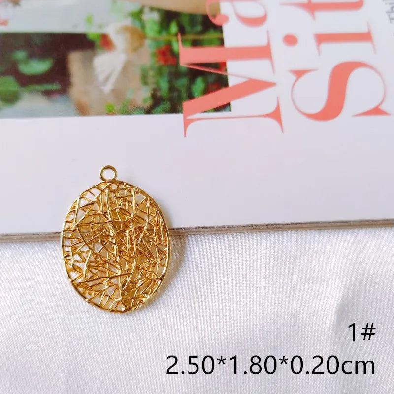 Metal Pendant Earring Components Necklace Charms DIY Making Material